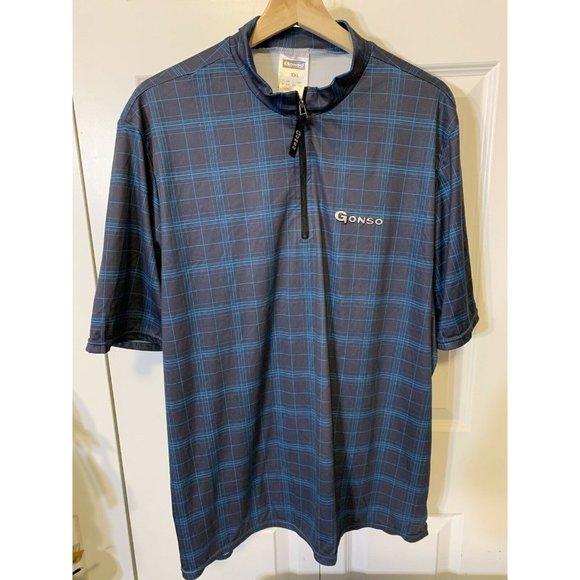 Gonso Cycling Jersey Men’s Sz XXL Blue plaid‎ - Picture 4 of 7